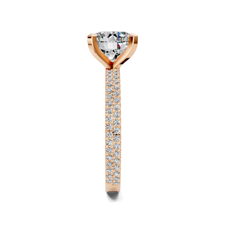 Danielle Twin Pave Engagement Ring