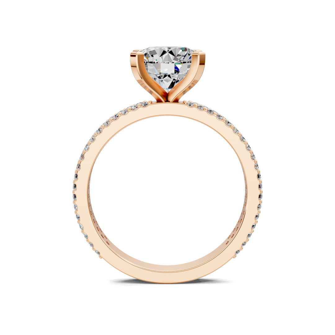 Danielle Twin Pave Engagement Ring