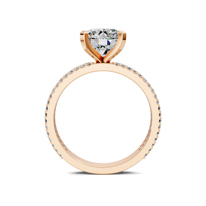Danielle Twin Pave Engagement Ring