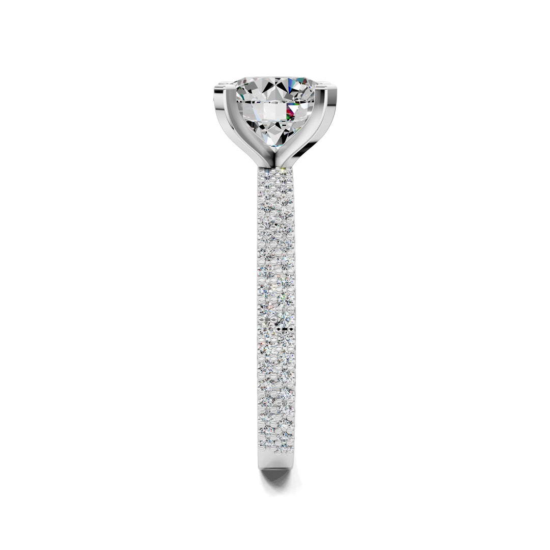 Danielle Twin Pave Engagement Ring