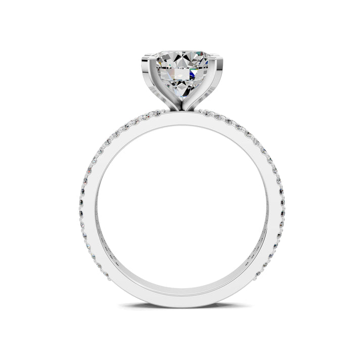 Danielle Twin Pave Engagement Ring