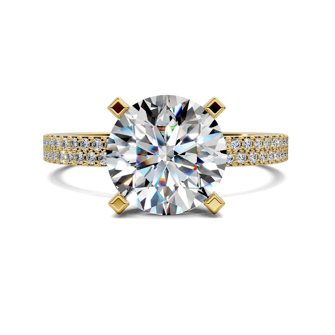 Danielle Twin Pave Engagement Ring