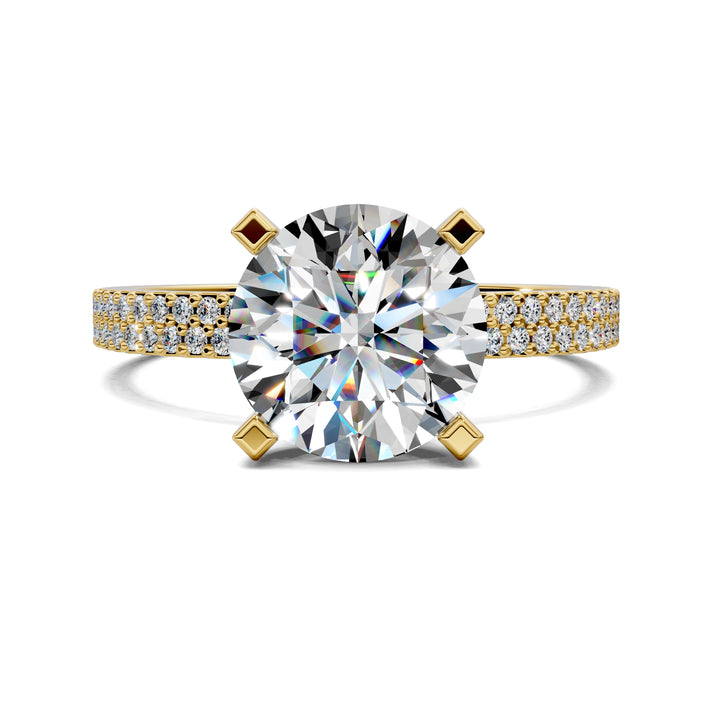 Danielle Twin Pave Engagement Ring