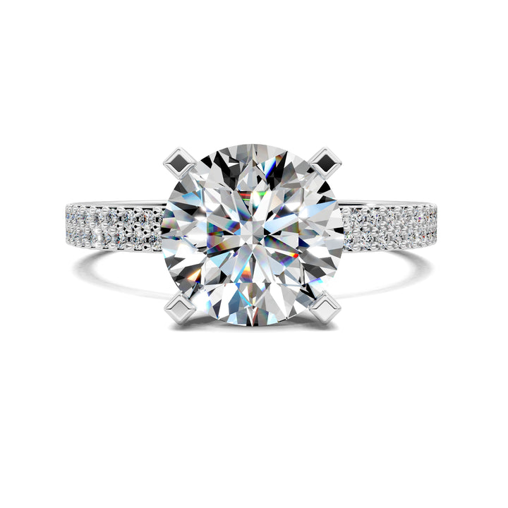 Danielle Twin Pave Engagement Ring