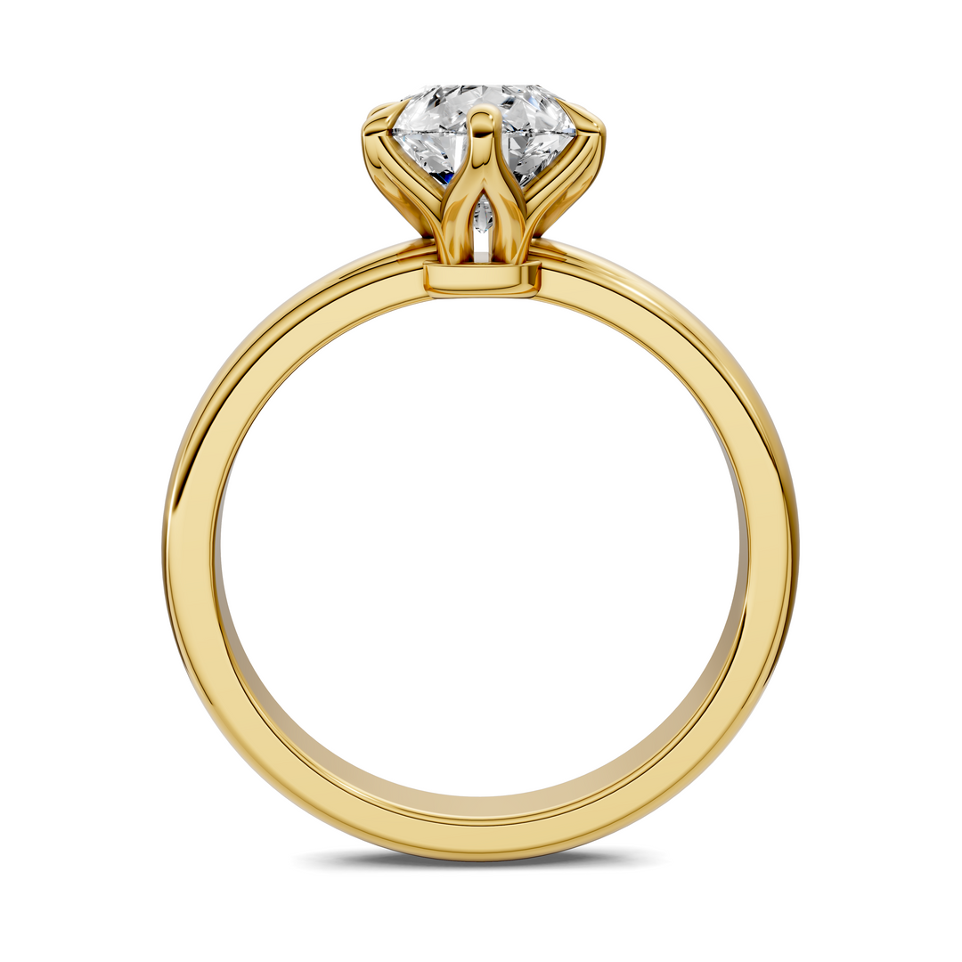 Riley Six Prong Solitaire Ring