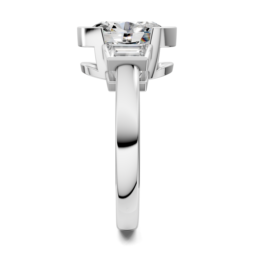 Lakelynn Bezel Three Stone Ring