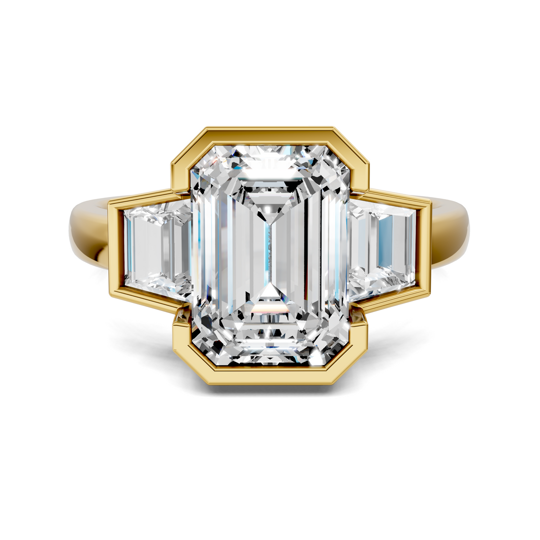 Lakelynn Bezel Three Stone Ring