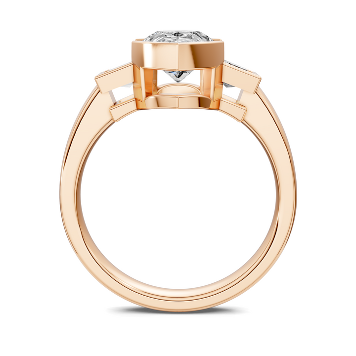 Lakelynn Bezel Three Stone Ring