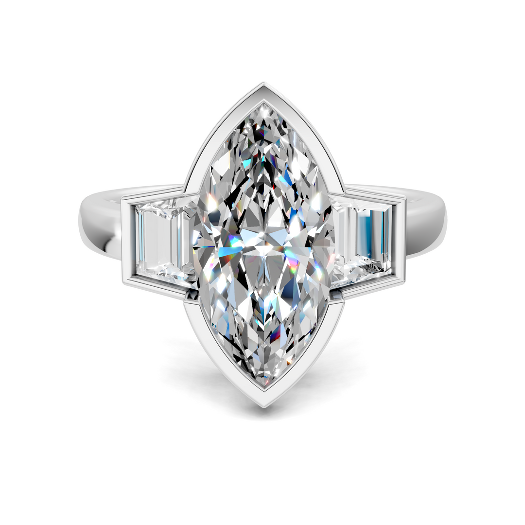 Lakelynn Bezel Three Stone Ring
