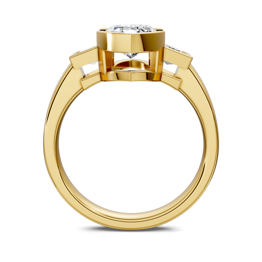 Lakelynn Bezel Three Stone Ring