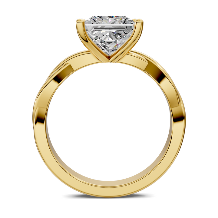 Emely Twisted Vine Solitaire Ring