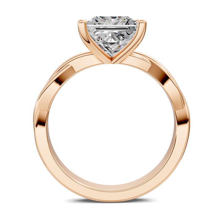 Emely Twisted Vine Solitaire Ring
