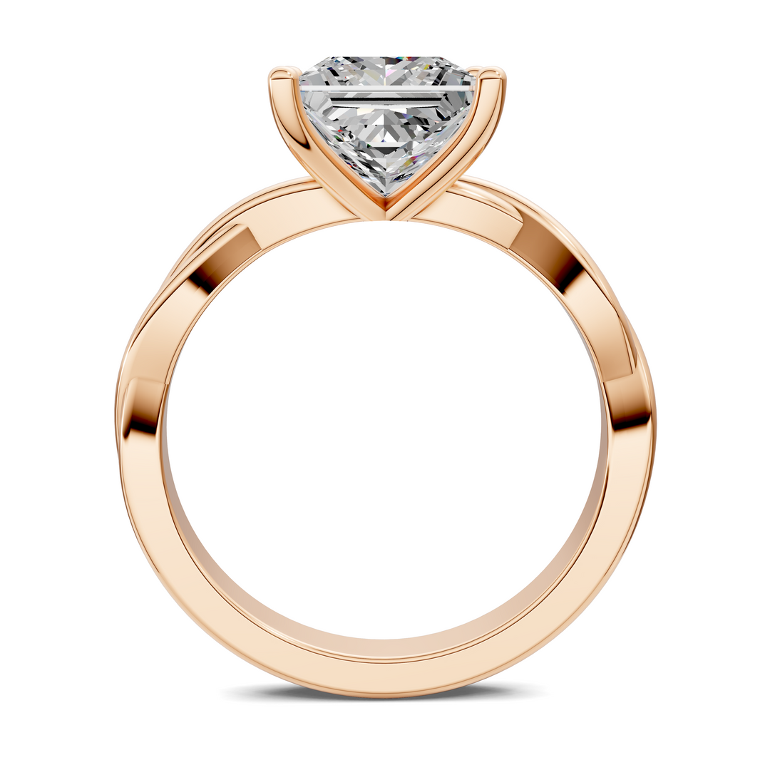 Emely Twisted Vine Solitaire Ring