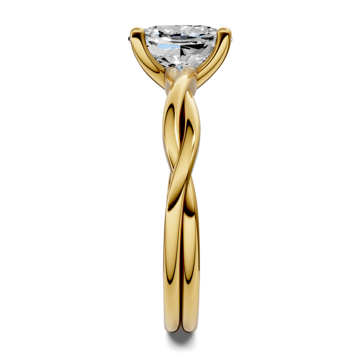 Emely Twisted Vine Solitaire Ring