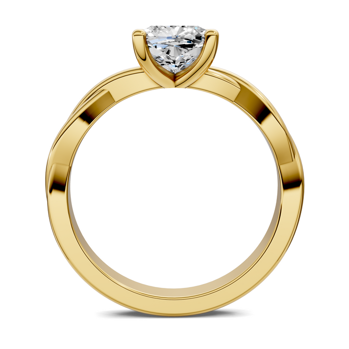 Emely Twisted Vine Solitaire Ring