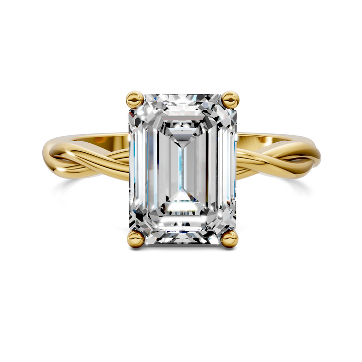 Emely Twisted Vine Solitaire Ring