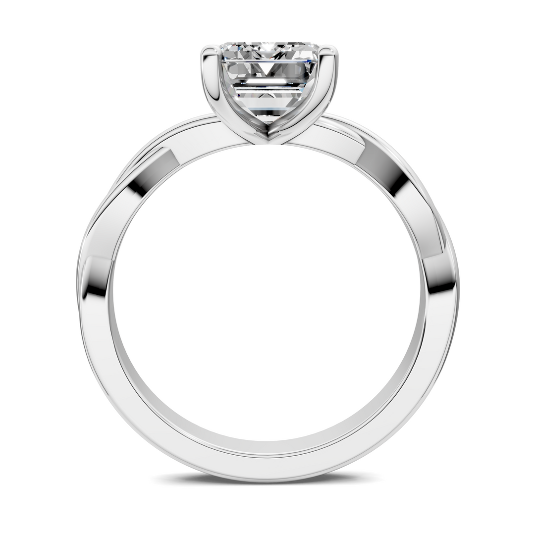Emely Twisted Vine Solitaire Ring