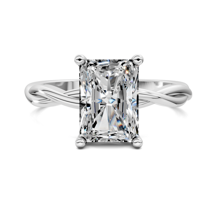 Emely Twisted Vine Solitaire Ring