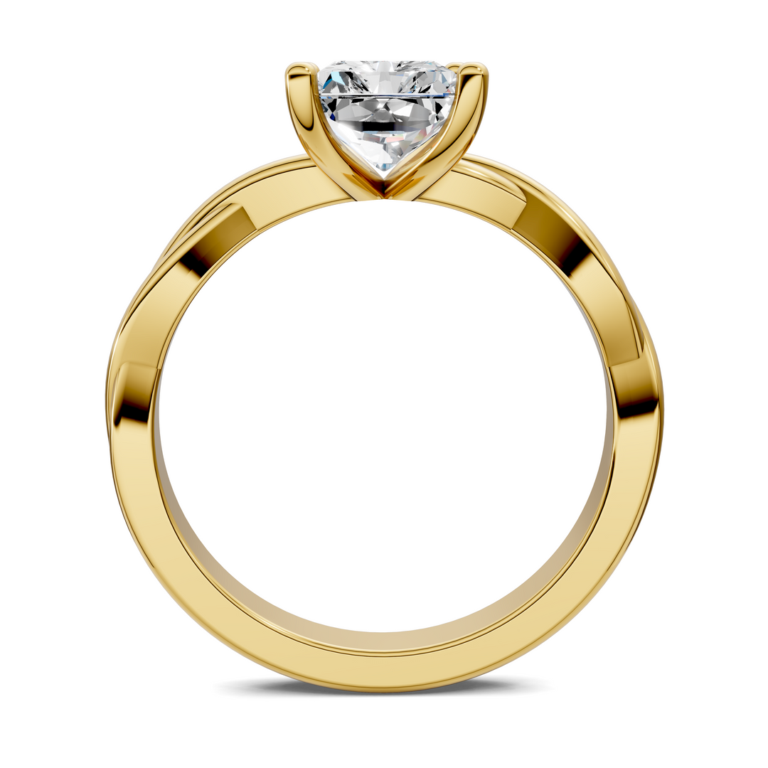 Emely Twisted Vine Solitaire Ring