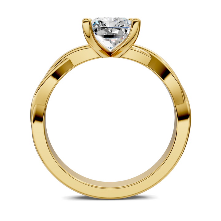 Emely Twisted Vine Solitaire Ring