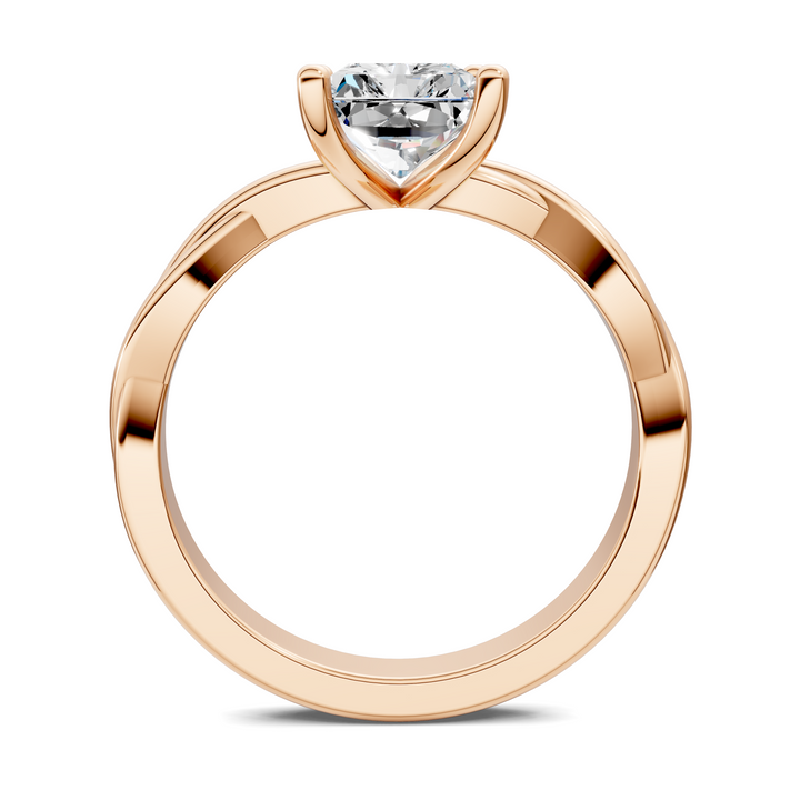 Emely Twisted Vine Solitaire Ring