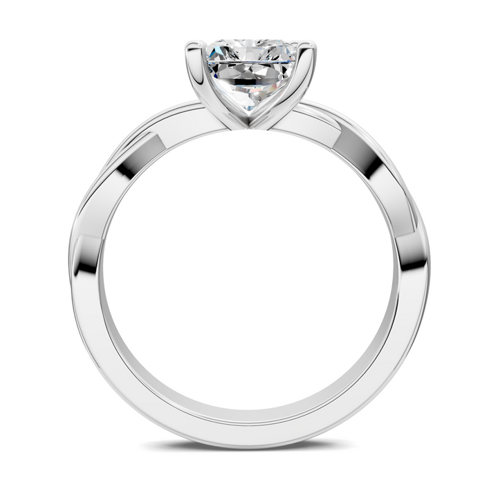 Emely Twisted Vine Solitaire Ring