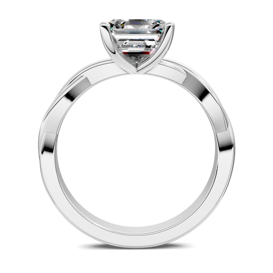 Emely Twisted Vine Solitaire Ring