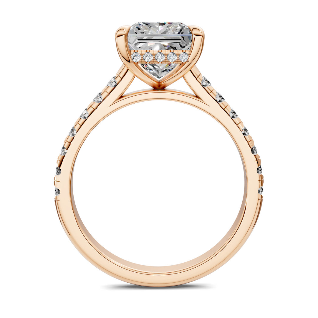 Christian Cathedral Hidden Halo Pavé Ring
