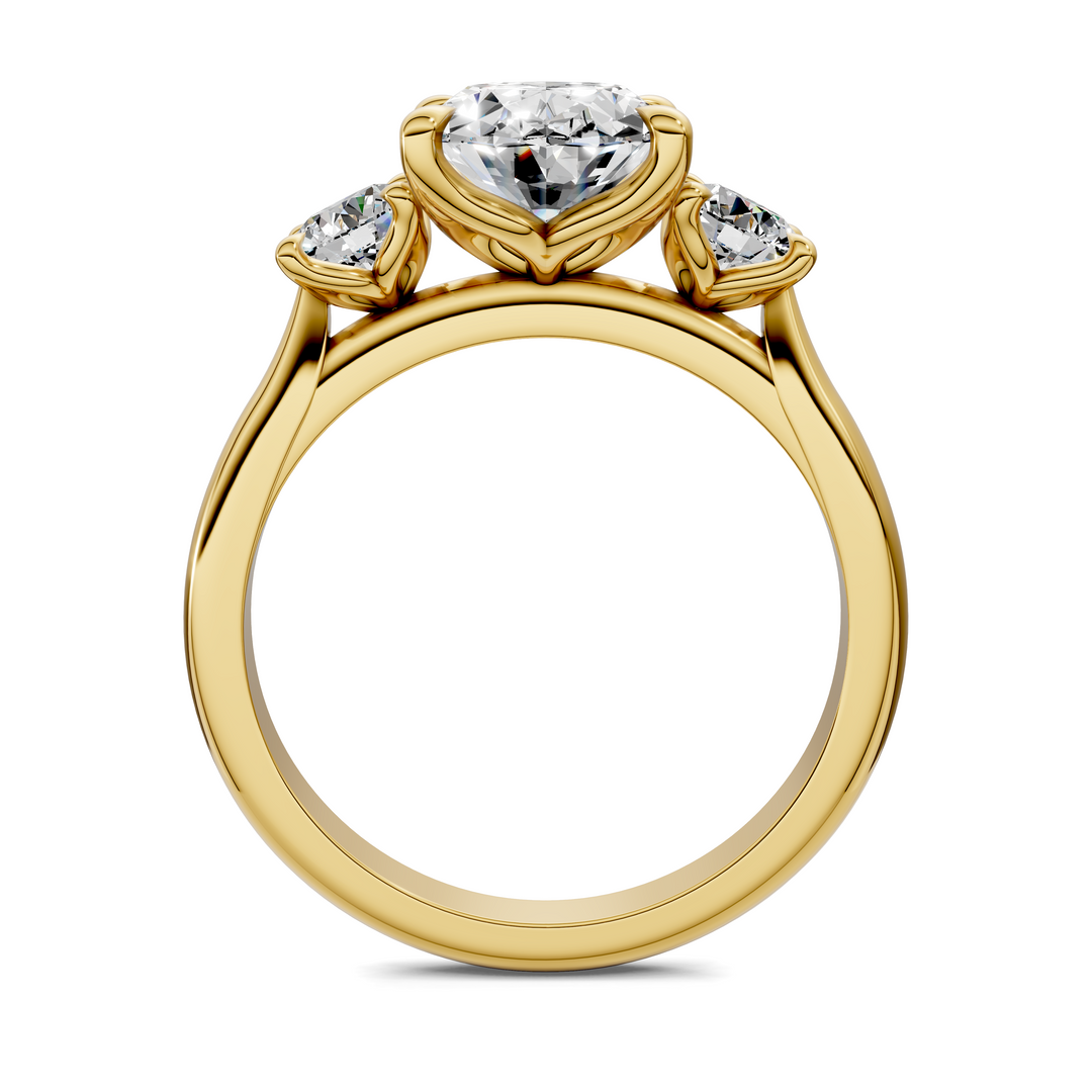 Taryn Three Stone Ring Setting