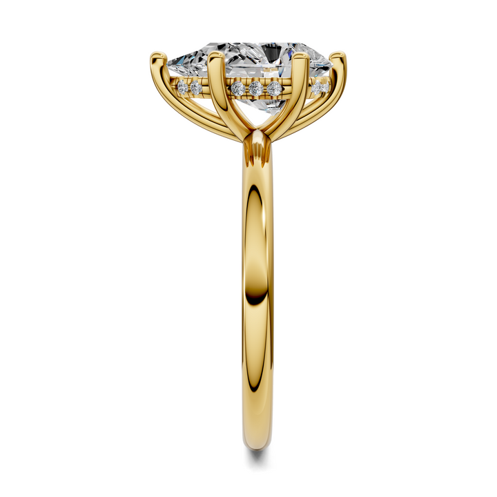 Callie Hidden Halo Solitaire Ring