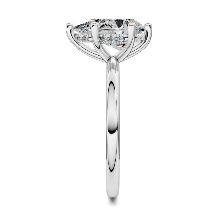 Callie Hidden Halo Solitaire Ring