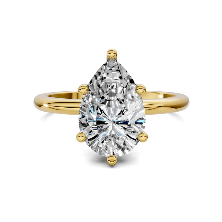 Callie Hidden Halo Solitaire Ring