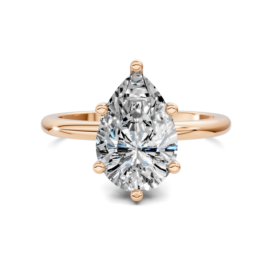 Callie Hidden Halo Solitaire Ring