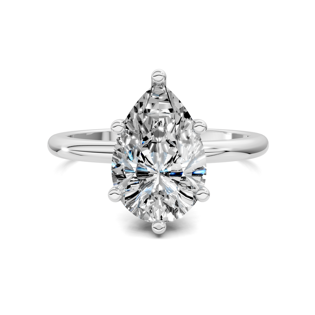 Callie Hidden Halo Solitaire Ring
