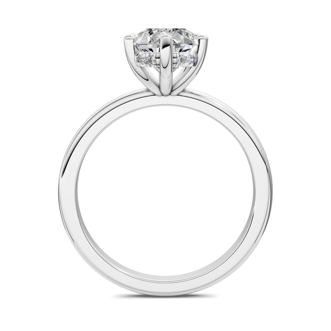 Callie Hidden Halo Solitaire Ring Setting