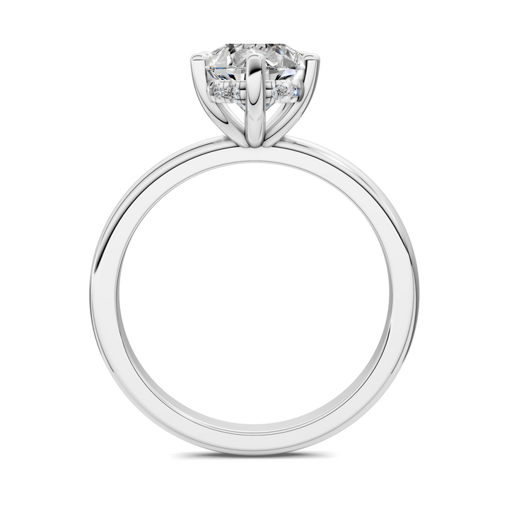 Callie Hidden Halo Solitaire Ring
