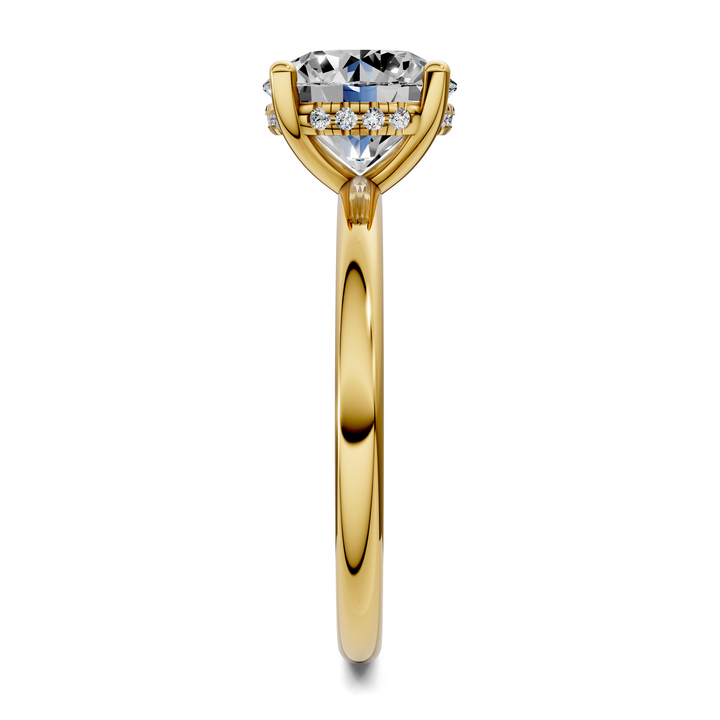 Callie Hidden Halo Solitaire Ring