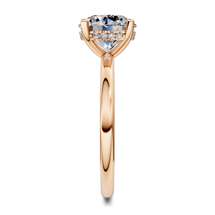 Callie Hidden Halo Solitaire Ring Setting