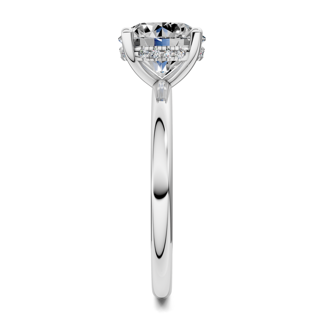 Callie Hidden Halo Solitaire Ring Setting