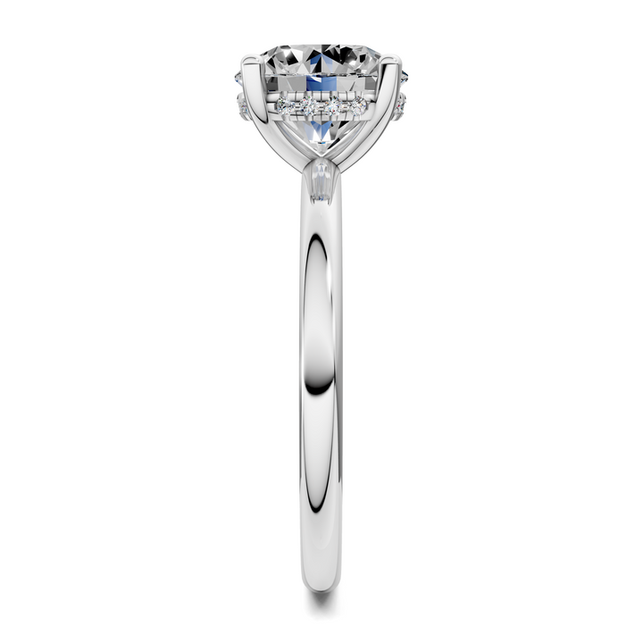 Callie Hidden Halo Solitaire Ring Setting