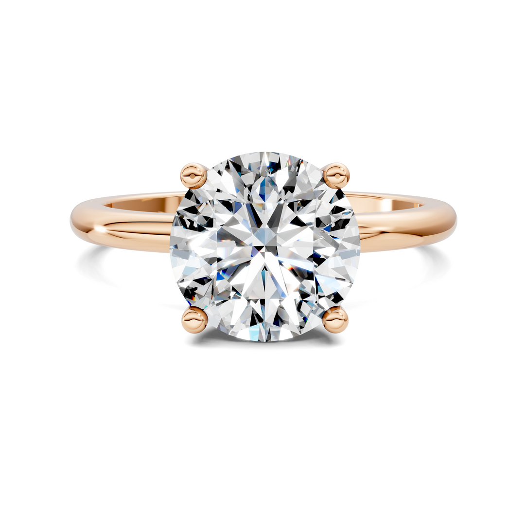 Callie Hidden Halo Solitaire Ring