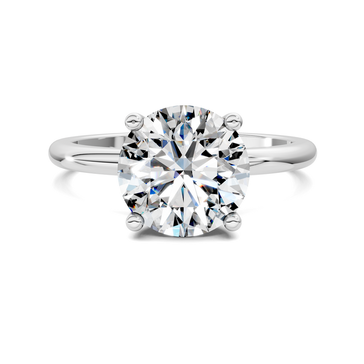 Callie Hidden Halo Solitaire Ring