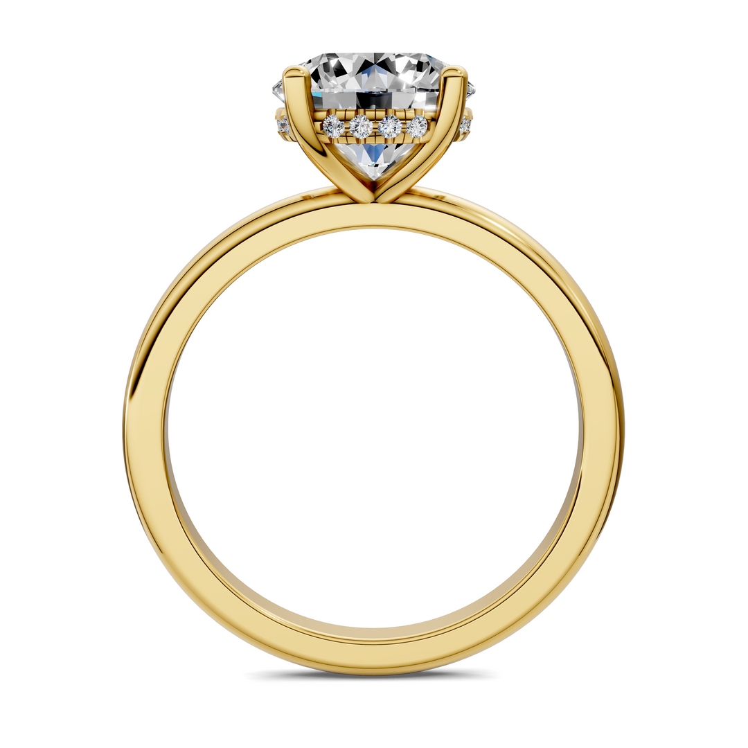 Callie Hidden Halo Solitaire Ring Setting
