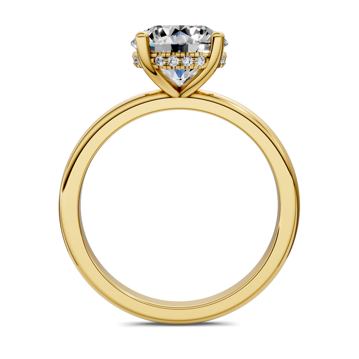 Callie Hidden Halo Solitaire Ring Setting