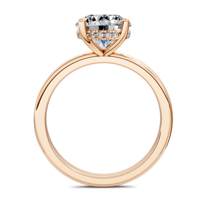 Callie Hidden Halo Solitaire Ring