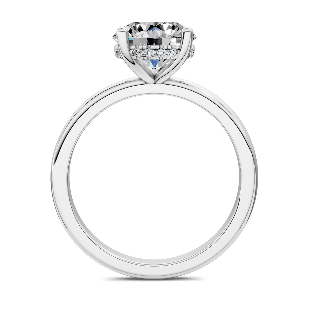 Callie Hidden Halo Solitaire Ring