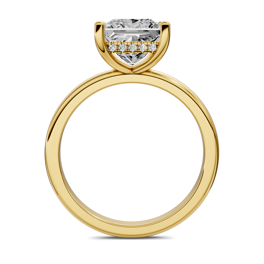 Callie Hidden Halo Solitaire Ring