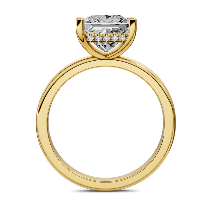Callie Hidden Halo Solitaire Ring