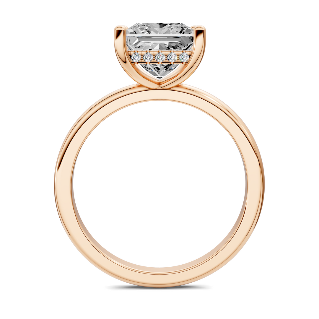Callie Hidden Halo Solitaire Ring