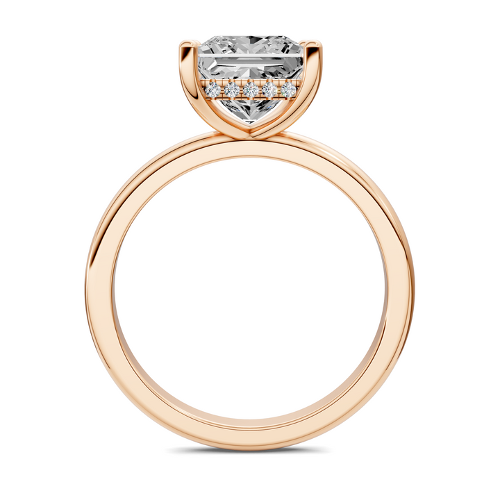 Callie Hidden Halo Solitaire Ring